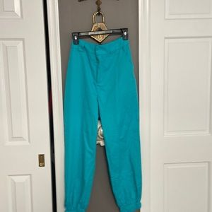 Aqua blue joggers jeans
